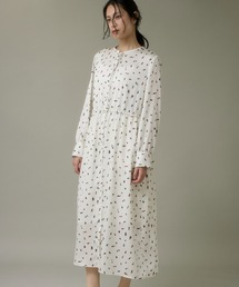 I.T.'S international（イッツインターナショナル）の「ブラッシュドットプリントワンピース（ワンピース）」