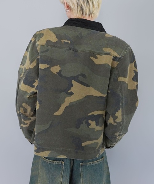 短丈デトロイトダックジャケット/カモフラージュ/リアルツリー