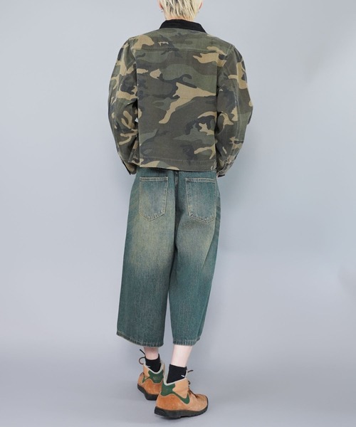 短丈デトロイトダックジャケット/カモフラージュ/リアルツリー