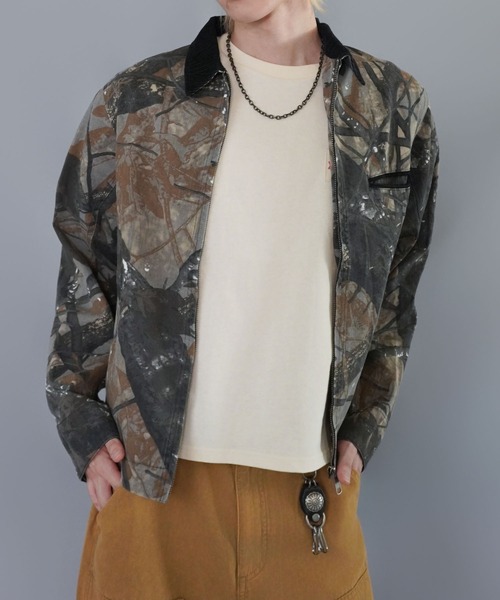短丈デトロイトダックジャケット/カモフラージュ/リアルツリー