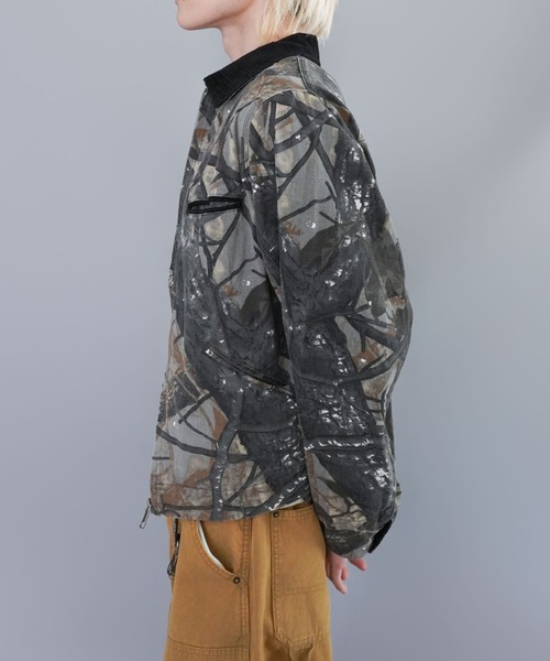 短丈デトロイトダックジャケット/カモフラージュ/リアルツリー