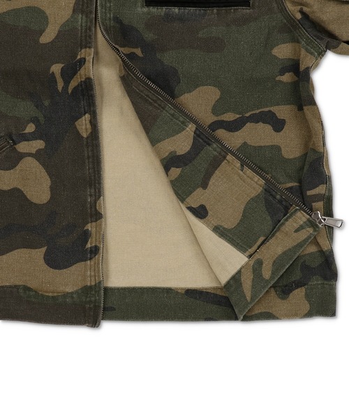 短丈デトロイトダックジャケット/カモフラージュ/リアルツリー