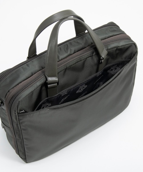Orobianco(オロビアンコ)の「オロビアンコ ビジネスバッグ ジェッターノ A4サイズ収納可能 14inchPC収納 16L 1170g エキスパンド(容量拡張) 2気室 93152(ビジネスバッグ・メンズ・ダークグレー/ブラック・FREE)」の12枚目の写真