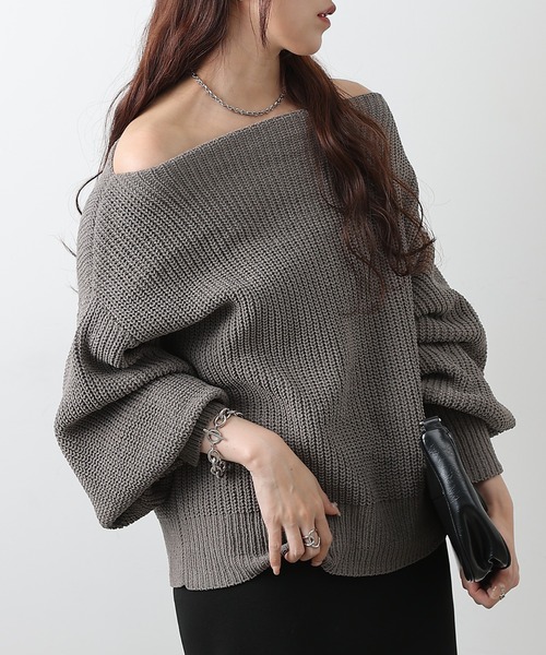 モールオフショルニット（ニット/セーター）｜COLONY 2139（コロニー