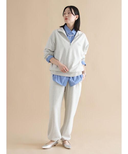 sm2rhythm（サマンサモスモスリズム）の「【Healthknit】ハーフジッププルオーバー（Tシャツ/カットソー・レディース・ボルドー/ブラック/トップグレー・F）」の8枚目の写真