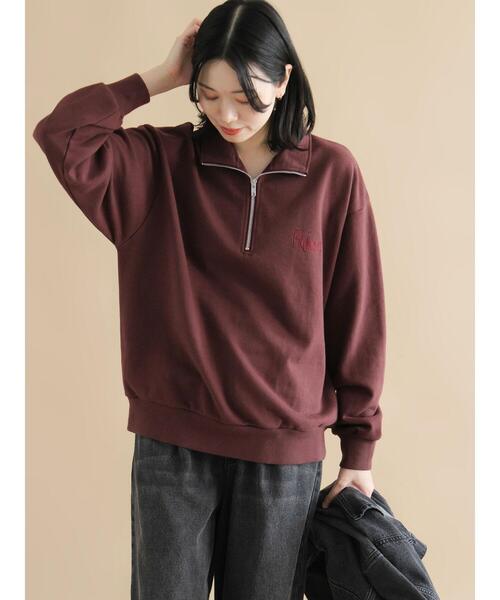 sm2rhythm（サマンサモスモスリズム）の「【Healthknit】ハーフジッププルオーバー（Tシャツ/カットソー・レディース・ボルドー/ブラック/トップグレー・F）」の13枚目の写真