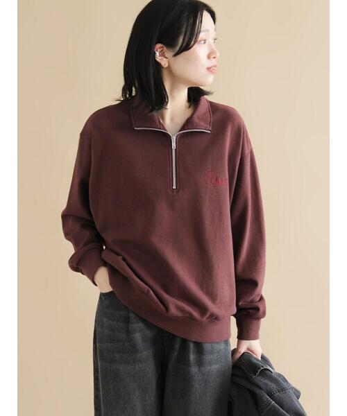 sm2rhythm（サマンサモスモスリズム）の「【Healthknit】ハーフジッププルオーバー（Tシャツ/カットソー・レディース・ボルドー/ブラック/トップグレー・F）」の14枚目の写真