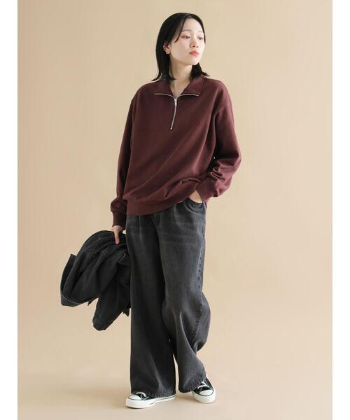 sm2rhythm（サマンサモスモスリズム）の「【Healthknit】ハーフジッププルオーバー（Tシャツ/カットソー・レディース・ボルドー/ブラック/トップグレー・F）」の18枚目の写真