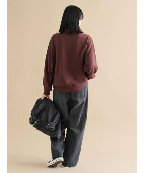 sm2rhythm（サマンサモスモスリズム）の「【Healthknit】ハーフジッププルオーバー（Tシャツ/カットソー・レディース・ボルドー/ブラック/トップグレー・F）」の19枚目の写真