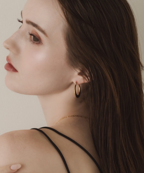 muku(ムク)の「PIERCE/GLOSS HOOP(ピアス(両耳用)・レディース・シルバー/ゴールド・FREE)」の12枚目の写真