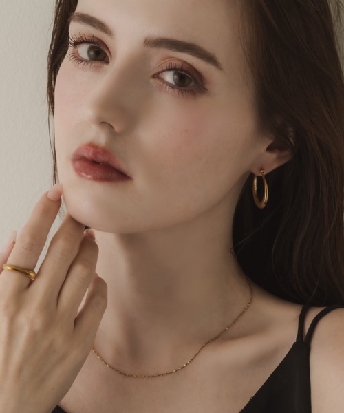 muku(ムク)の「PIERCE/GLOSS HOOP(ピアス(両耳用)・レディース・シルバー/ゴールド・FREE)」の14枚目の写真