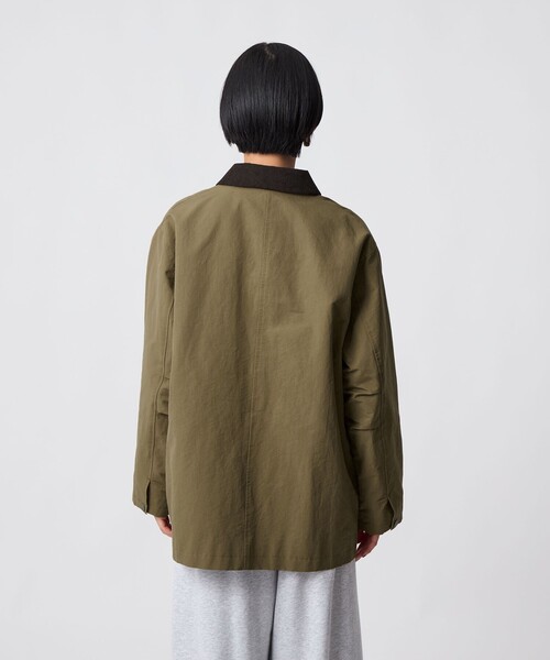 CITEN（シテン）の「<CITEN>ワークデザインジャケット（カバーオール・レディース・モカ/ライム・S/M）」の10枚目の写真