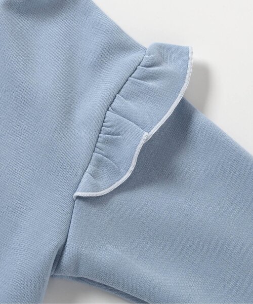 apres les cours（アプレレクール）の「【WEB限定/ジュニア対応】GIRLSモチーフスウェットライク長袖Tシャツ（Tシャツ/カットソー・キッズ・サックスブルー/アイボリー/ピンク・120/110/100/90/80/140/130）」の16枚目の写真