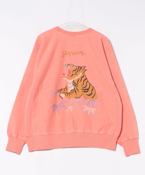 HOUSTON(ヒューストン)の「HOUSTON ピグメントリバーススウェット(TIGER)(スウェット・メンズ・ミント/サーモンピンク/ブルー/ブラック・MEDIUM/LARGE/X-LARGE/XX-LARGE)」の5枚目の写真