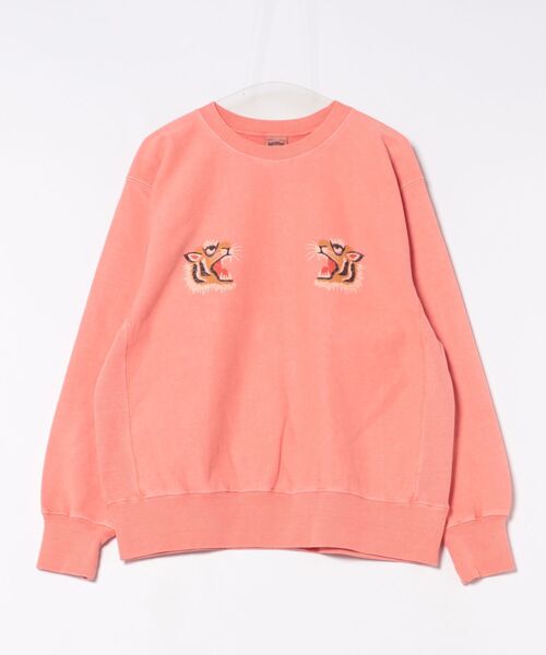 HOUSTON(ヒューストン)の「HOUSTON ピグメントリバーススウェット(TIGER)(スウェット・メンズ・ミント/サーモンピンク/ブルー/ブラック・MEDIUM/LARGE/X-LARGE/XX-LARGE)」の13枚目の写真