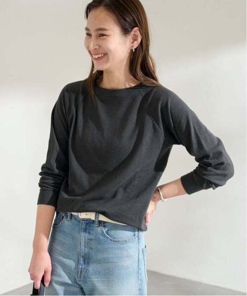 FRAMeWORK（フレームワーク）の「≪追加≫NEWスラブベアテンプルオーバー2（Tシャツ/カットソー・レディース・グレー/ホワイト/ベージュ/スミクロ・FREE）」の22枚目の写真