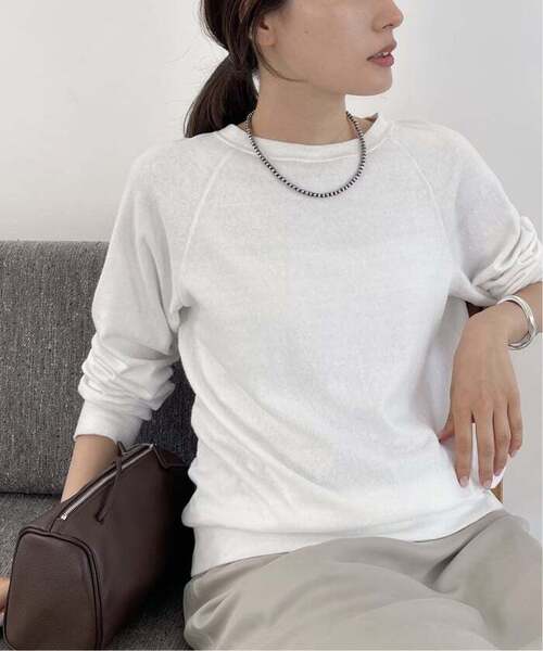 FRAMeWORK（フレームワーク）の「≪追加≫NEWスラブベアテンプルオーバー2（Tシャツ/カットソー・レディース・グレー/ホワイト/ベージュ/スミクロ・FREE）」の7枚目の写真