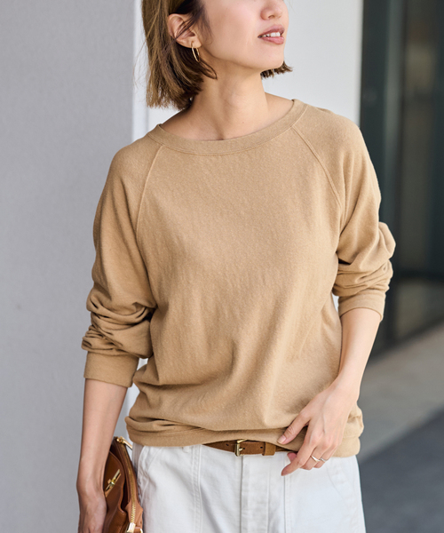 FRAMeWORK（フレームワーク）の「≪追加≫NEWスラブベアテンプルオーバー2（Tシャツ/カットソー・レディース・グレー/ホワイト/ベージュ/スミクロ・FREE）」の15枚目の写真