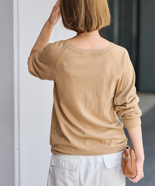 FRAMeWORK（フレームワーク）の「≪追加≫NEWスラブベアテンプルオーバー2（Tシャツ/カットソー・レディース・グレー/ホワイト/ベージュ/スミクロ・FREE）」の16枚目の写真