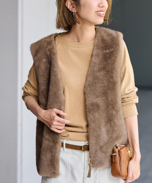 FRAMeWORK（フレームワーク）の「≪追加≫NEWスラブベアテンプルオーバー2（Tシャツ/カットソー・レディース・グレー/ホワイト/ベージュ/スミクロ・FREE）」の17枚目の写真