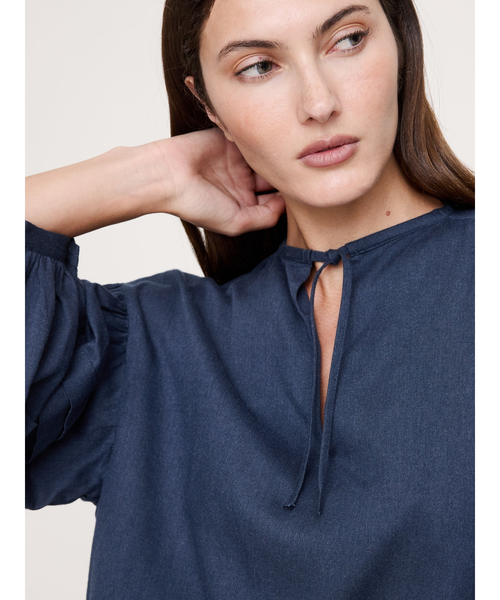 Banana Republic（バナナリパブリック）の「フランネル ペザント ブラウス（シャツ/ブラウス・レディース・グレー/ピンク/ネイビー・L/XS/M/S）」の7枚目の写真