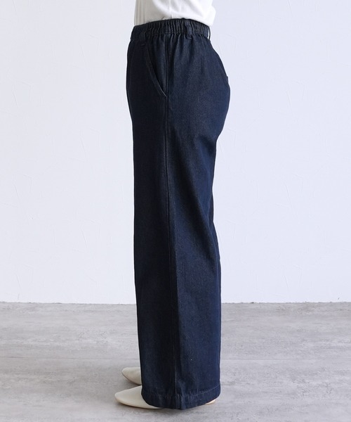 reca(レカ)の「デニムオールゴムワイドパンツ(デニムパンツ・レディース・ネイビー・M)」の11枚目の写真