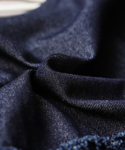 reca(レカ)の「デニムオールゴムワイドパンツ(デニムパンツ・レディース・ネイビー・M)」の16枚目の写真