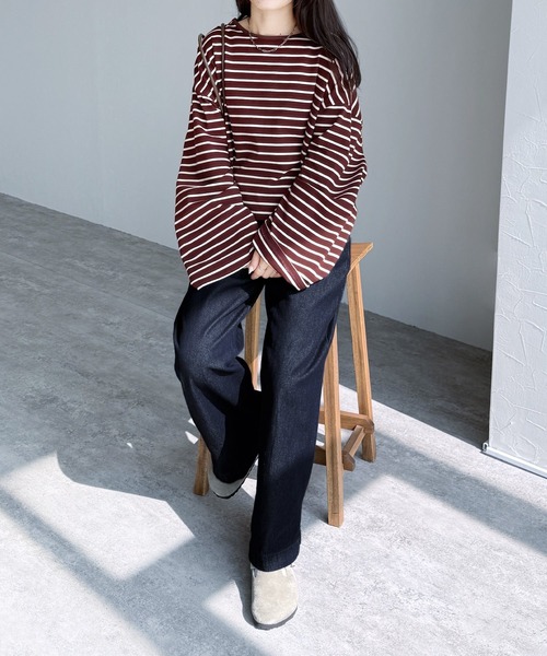 reca(レカ)の「デニムオールゴムワイドパンツ(デニムパンツ・レディース・ネイビー・M)」の22枚目の写真