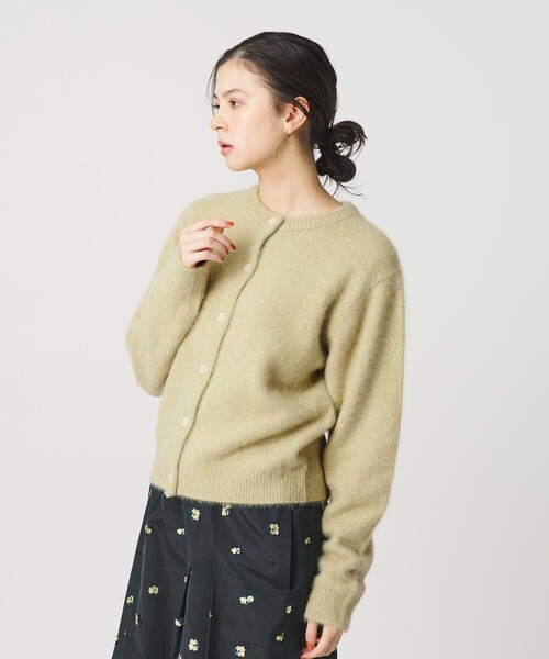 フォックスカシミヤブレンド クルーネックカーディガン（カーディガン