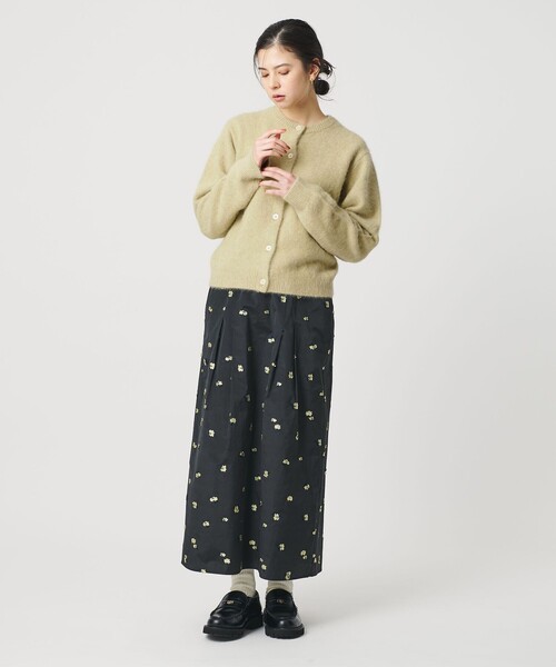 BEAUTY&YOUTH UNITED ARROWS（ビューティーアンドユースユナイテッドアローズ）の「フォックスカシミヤブレンド クルーネックカーディガン（カーディガン/ボレロ・レディース・ライム/ライトグレー/ダークブラウン/ブラック・FREE）」の19枚目の写真