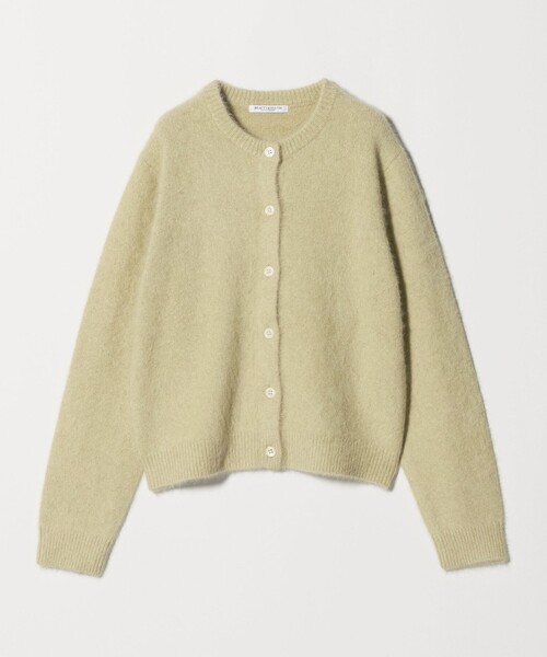 セール】フォックスカシミヤブレンド クルーネックカーディガン