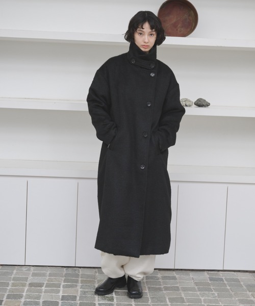 AD2011 archive コットンオーバーコート 黒 1101103343_63607777be0be.jpeg