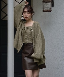 mideal マイディール スパンコールニットアンサンブル 予約商品】spangle knit ensemble / スパンコールニット