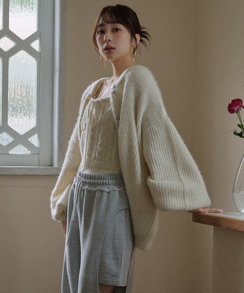 mideal（マイディール）の「spangle knit ensemble / スパンコール