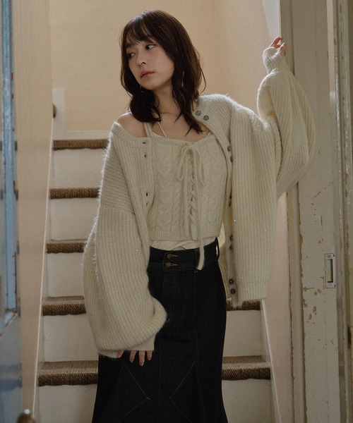 mideal（マイディール）の「spangle knit ensemble / スパンコール