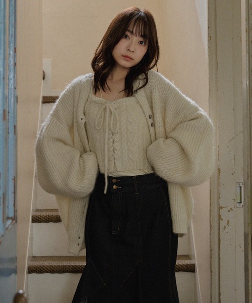 mideal（マイディール）の「spangle knit ensemble / スパンコール