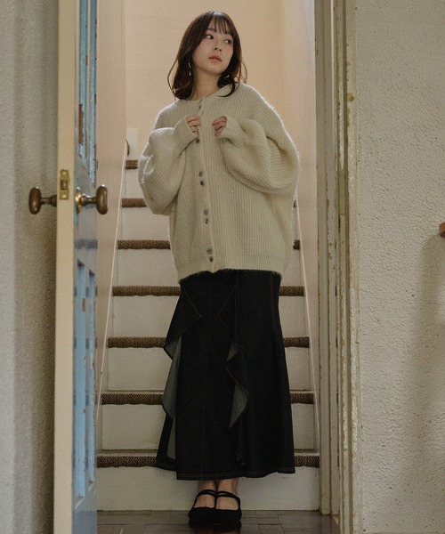 mideal スパンコールニットアンサンブル spangle knit ensemble / スパンコールニットアンサンブル