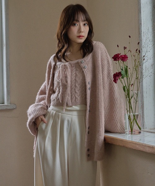 spangle knit ensemble / スパンコールニットアンサンブル