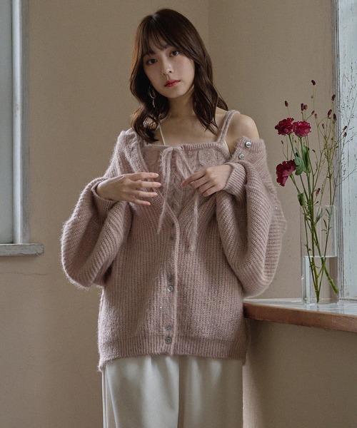 spangle knit ensemble / スパンコールニットアンサンブル