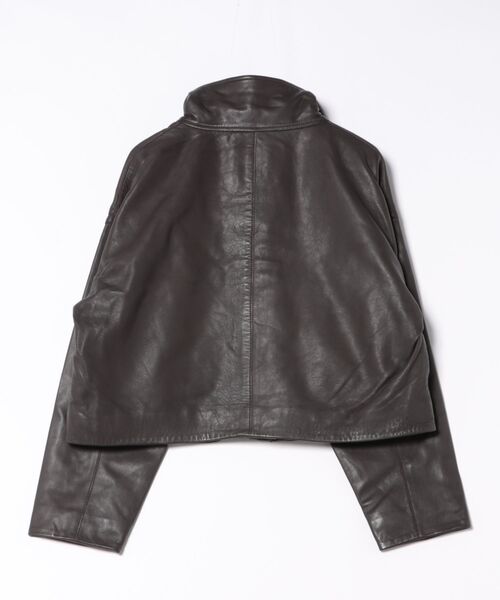 RYDER FUNNEL NECK LEATHER JACKET | RYDER ファンネル ネック レザー