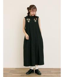 【最終価格】新品★コムデギャルソン コムコム JUPE★サテンワンピース 刺繍 COMME des GARCONS コムコム コムデギャルソンCOMME ドット切替T