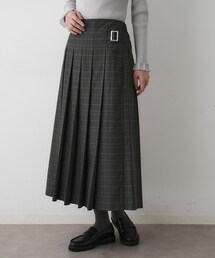 【洗える】ワイドプリーツスカート