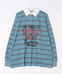 ラガーシャツ」に該当するブルー・ネイビー/青色系のレディース