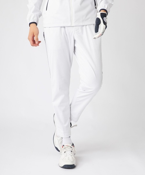 FILA GOLF(フィラゴルフ )の「【FILA GOLF:フィラゴルフ】ライトボンディングパンツ 軽量・防風性・ストレッチ性 ゴルフ(その他パンツ・メンズ・ブラック/ホワイト・MEDIUM/LARGE/X-LARGE)」の2枚目の写真