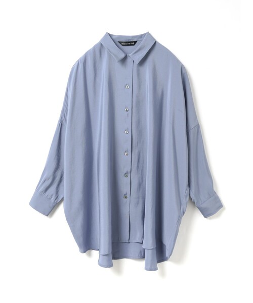 mizuiroind(ミズイロインド)の「mizuiro ind ワイドチュニックシャツ(シャツ/ブラウス・レディース・ピンク/ネイビー/ブラック/オフホワイト/ブルー・FREE)」の5枚目の写真