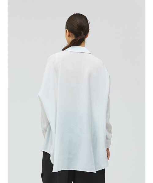 mizuiroind(ミズイロインド)の「mizuiro ind ワイドチュニックシャツ(シャツ/ブラウス・レディース・ピンク/ネイビー/ブラック/オフホワイト/ブルー・FREE)」の14枚目の写真