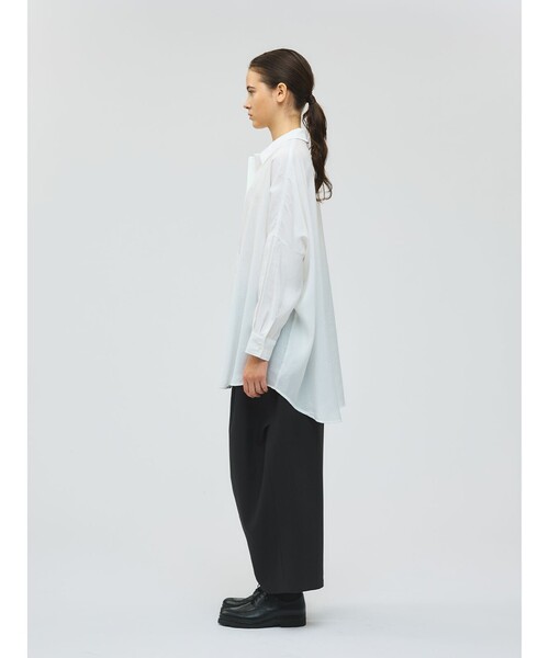 mizuiroind(ミズイロインド)の「mizuiro ind ワイドチュニックシャツ(シャツ/ブラウス・レディース・ピンク/ネイビー/ブラック/オフホワイト/ブルー・FREE)」の17枚目の写真