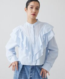 24SS 新品タグ付き✨ウィムガゼット ローンボウタイブラウス 青色 Whim Gazette｜ウィムガゼットのシャツ/ブラウス通販 - ZOZOTOWN