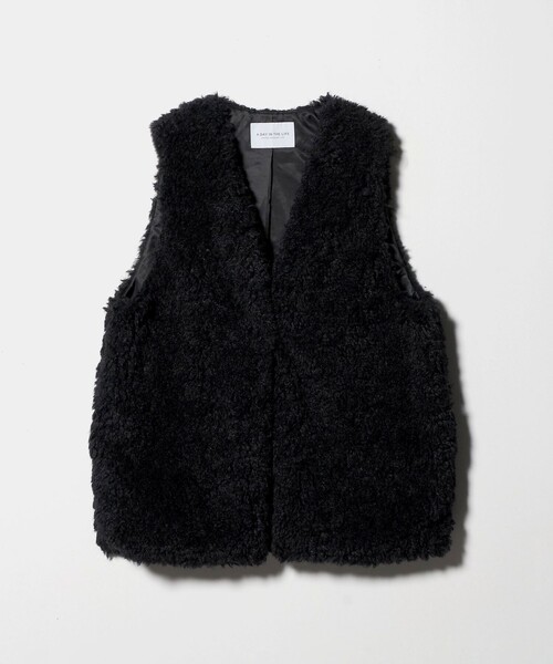 セール】フェイクファーベスト ＜A DAY IN THE LIFE＞（ベスト）｜A