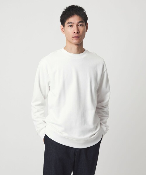 セール】ミラノ リブ ダブルフェイス クルーネック カットソー（T